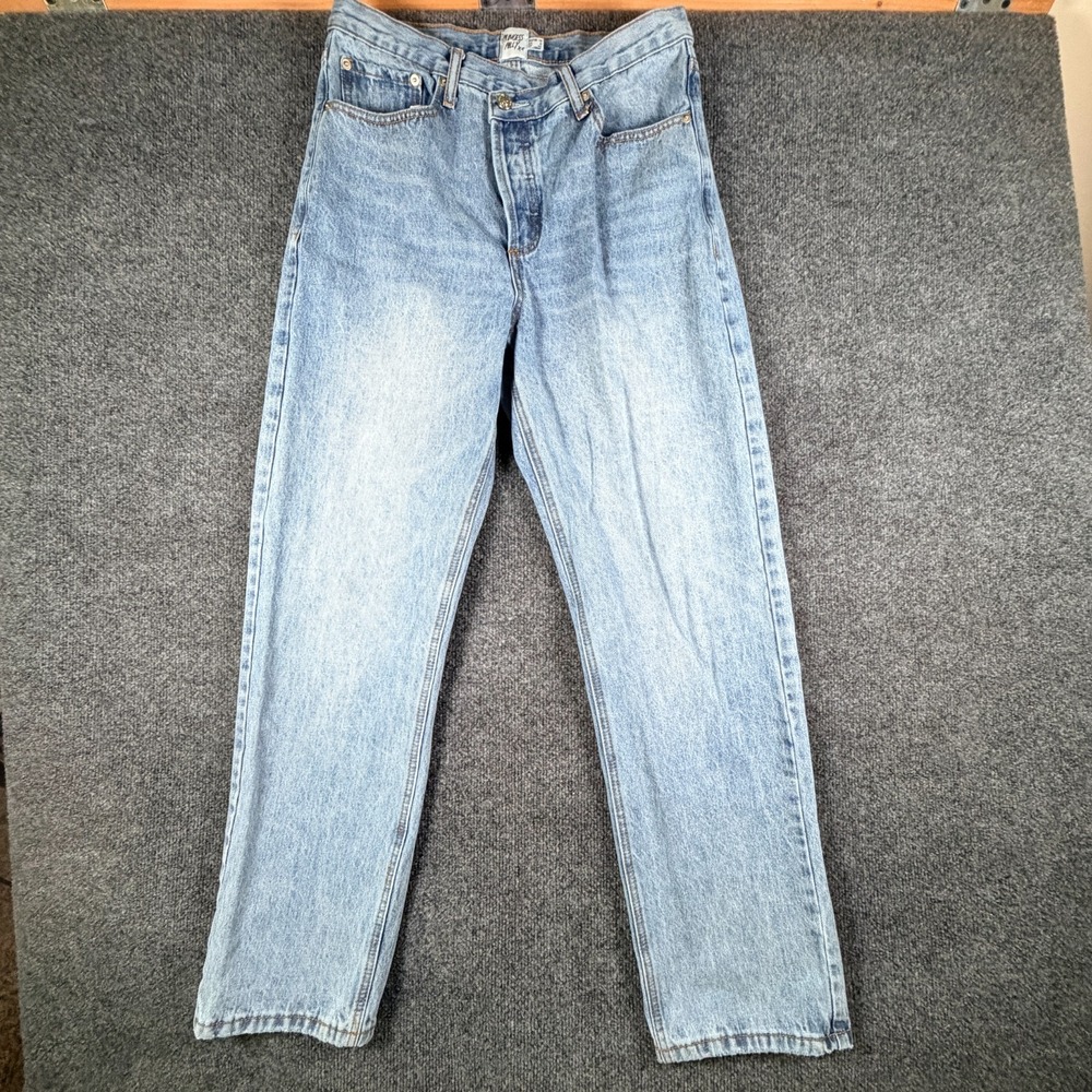 Princess Polly XX Jeans Womens 32x30 Blue Denim Light Wash High‎ Rise Straight